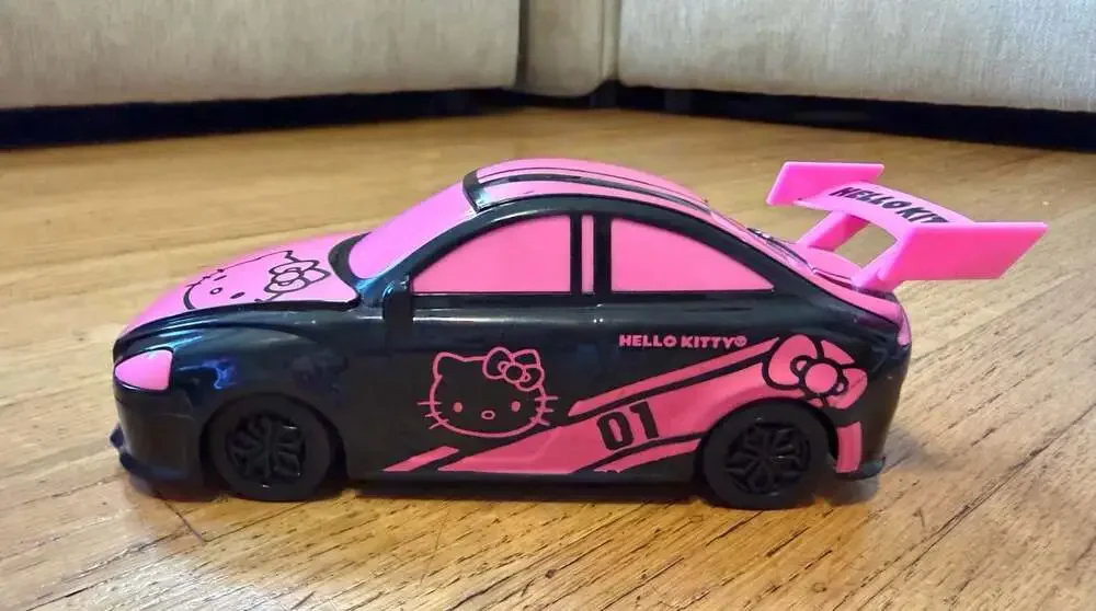 Hello Kitty RC Remote Control Race Car Pink Black Sanrio 2024 27MHz w/ remote